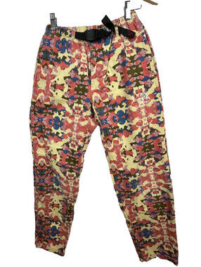 Gramicci Womens Climbing Pants XS Colorful Camo Integrated Belt Hiking Outdoor